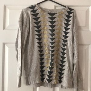 J crew pattered sweatshirt